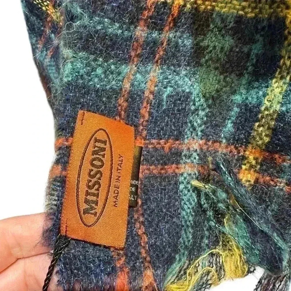 Missoni Shawl Scarf Plaid New with Tags - Picture 4 of 7